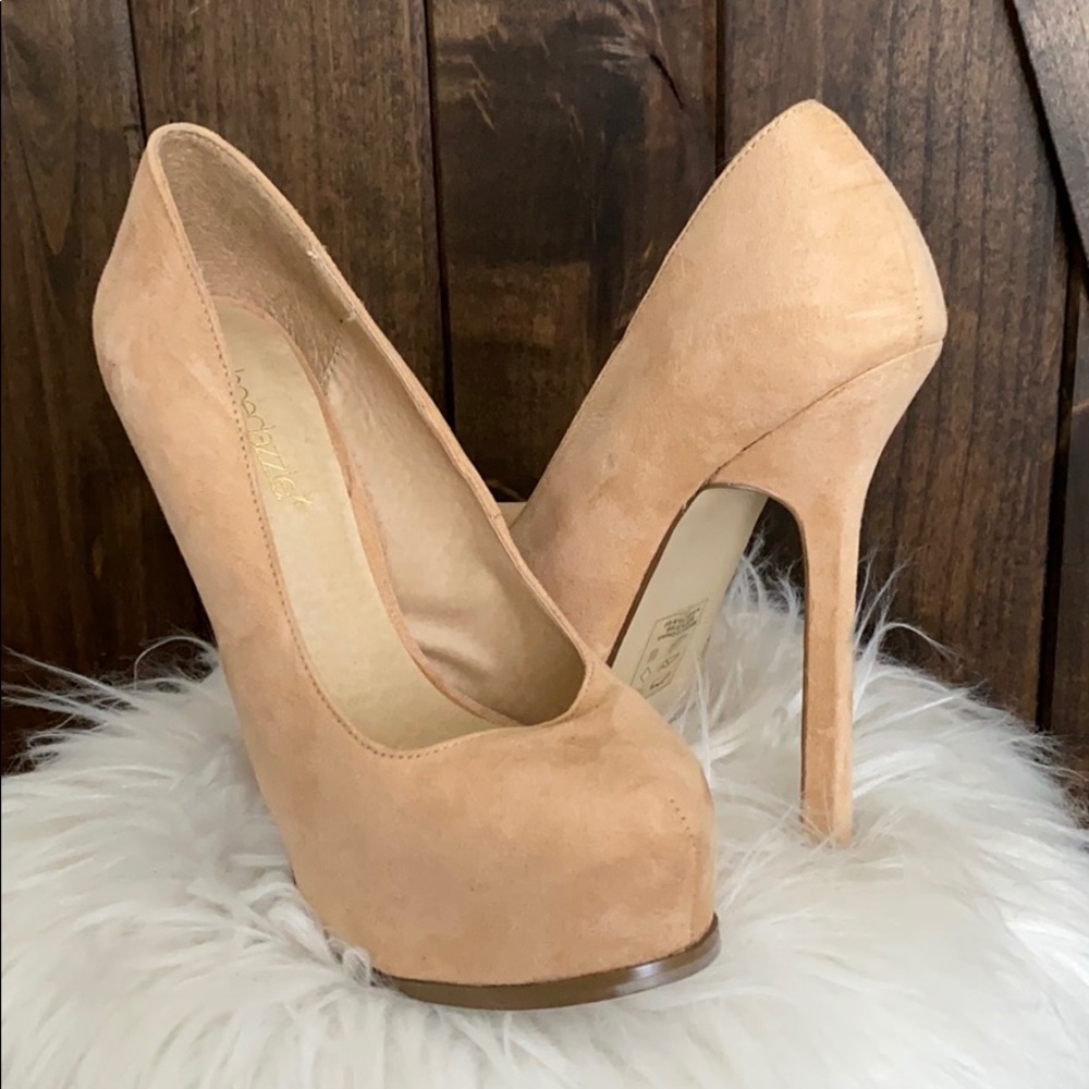 Shoe Dazzle Suede High Heels